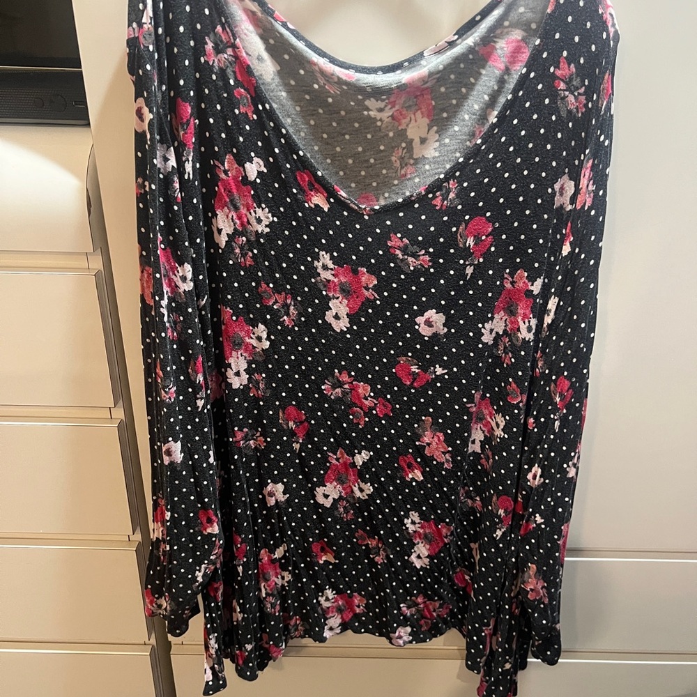 Lane Bryant Floral Shirt 26/26